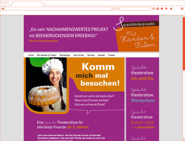 Julia Torres, Webseite Komm mich mal besuchen